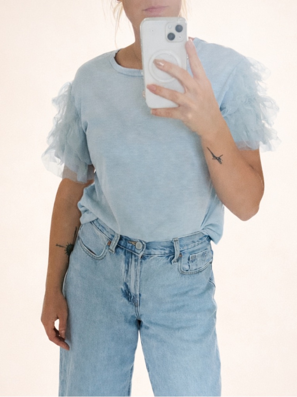 Lea & Viola Puff sleeved tee fairy core